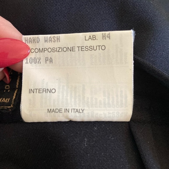 Fendi High Waist Trousers Pants Slight Flare Leg Black - Picture 7 of 11